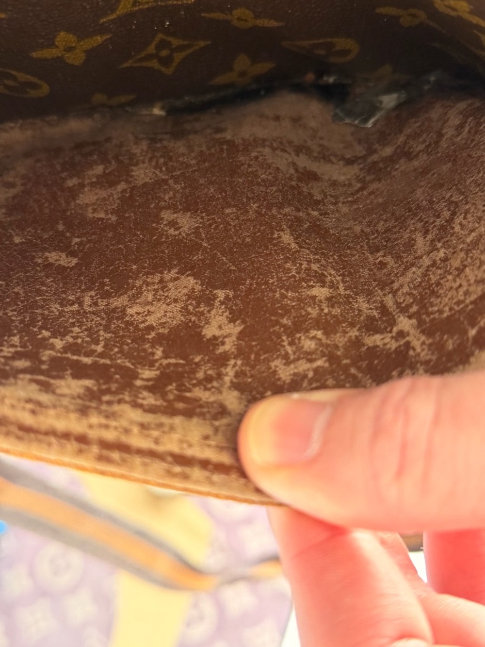 Louis Vuitton Tan Jeune Textured Leather bag - Picture 12 of 13